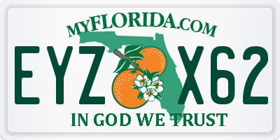 FL license plate EYZX62
