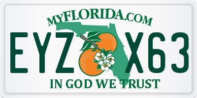FL license plate EYZX63