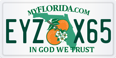 FL license plate EYZX65