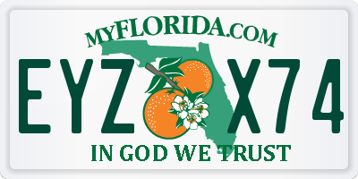 FL license plate EYZX74