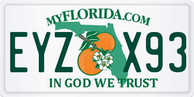 FL license plate EYZX93