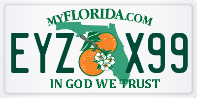 FL license plate EYZX99