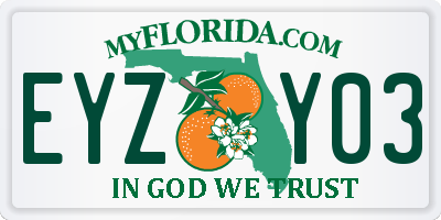 FL license plate EYZY03