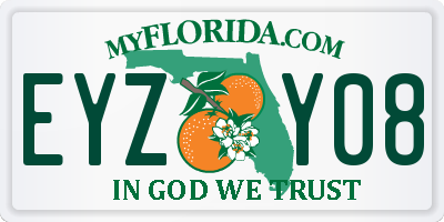 FL license plate EYZY08