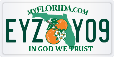 FL license plate EYZY09