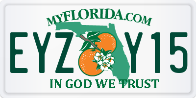 FL license plate EYZY15