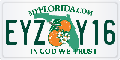 FL license plate EYZY16