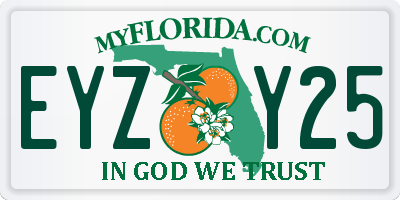 FL license plate EYZY25