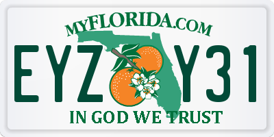 FL license plate EYZY31