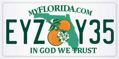 FL license plate EYZY35
