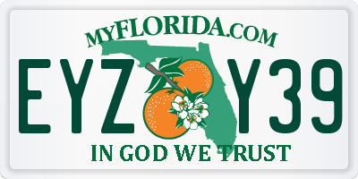 FL license plate EYZY39