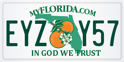 FL license plate EYZY57