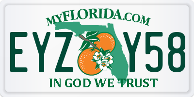 FL license plate EYZY58