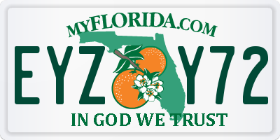 FL license plate EYZY72