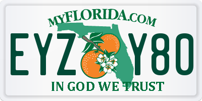 FL license plate EYZY80