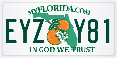 FL license plate EYZY81