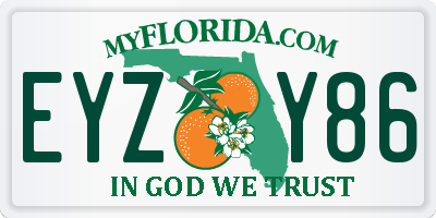 FL license plate EYZY86