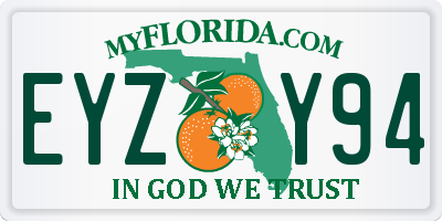 FL license plate EYZY94