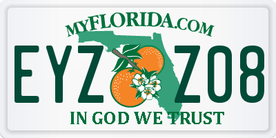 FL license plate EYZZ08