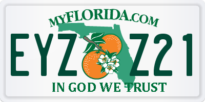 FL license plate EYZZ21