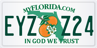 FL license plate EYZZ24