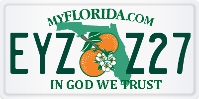 FL license plate EYZZ27