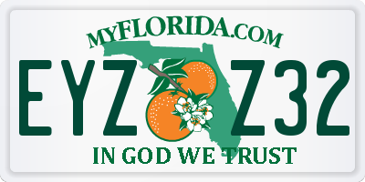 FL license plate EYZZ32