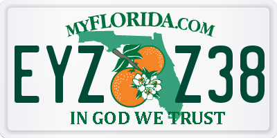 FL license plate EYZZ38