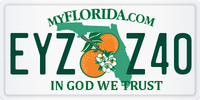 FL license plate EYZZ40