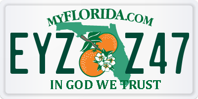FL license plate EYZZ47