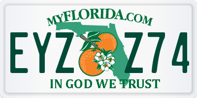 FL license plate EYZZ74