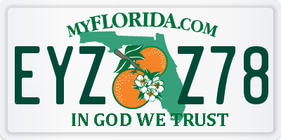 FL license plate EYZZ78