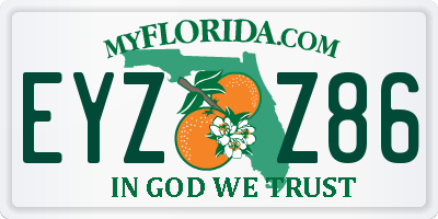 FL license plate EYZZ86