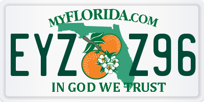 FL license plate EYZZ96