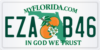FL license plate EZAB46