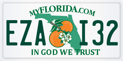 FL license plate EZAI32