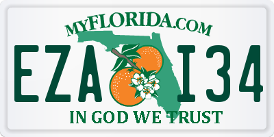 FL license plate EZAI34