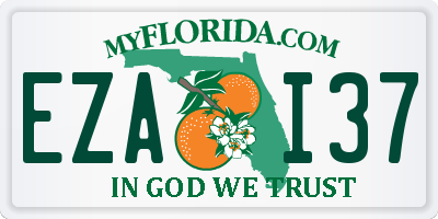 FL license plate EZAI37