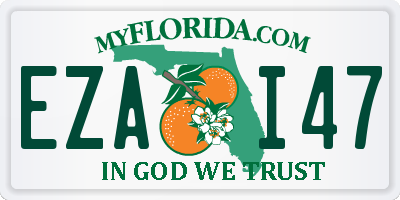 FL license plate EZAI47