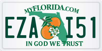 FL license plate EZAI51