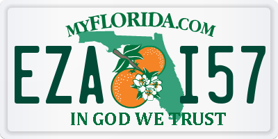 FL license plate EZAI57