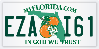 FL license plate EZAI61
