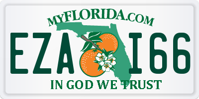 FL license plate EZAI66