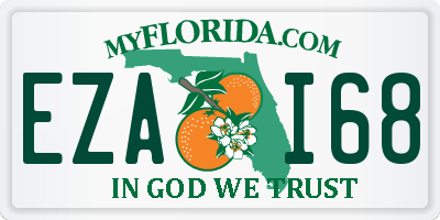 FL license plate EZAI68