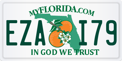 FL license plate EZAI79