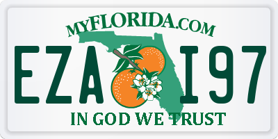 FL license plate EZAI97