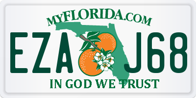 FL license plate EZAJ68