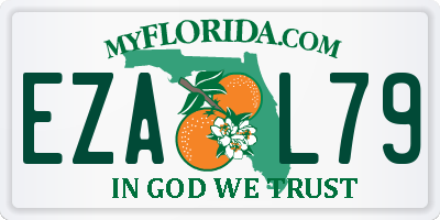 FL license plate EZAL79