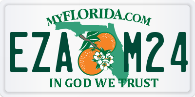 FL license plate EZAM24