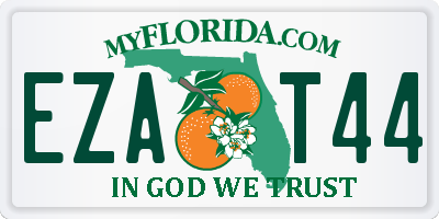 FL license plate EZAT44